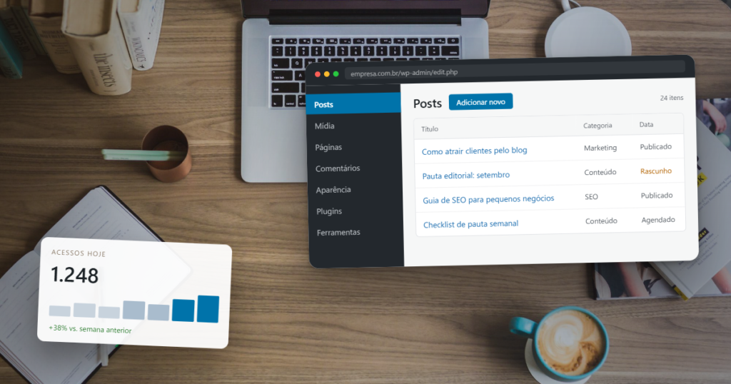 Como Criar um Blog Profissional no WordPress e Usar o Conteúdo para Atrair Clientes 1 Criar um blog profissional no wordpress